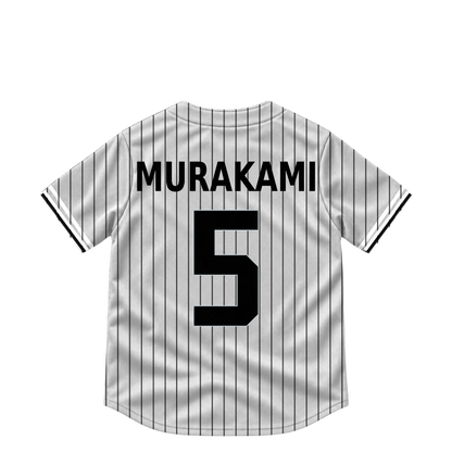 Chicago White Sox MURAKAMI #5 jersey keychain artwork preview. Jersey keychain design. Attachment hardware is supplied with the finished acrylic keychain.
