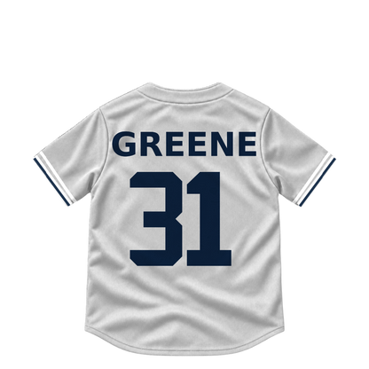 Detroit Tigers GREENE #31 jersey keychain artwork preview. Jersey keychain design. Attachment hardware is supplied with the finished acrylic keychain.