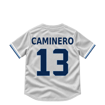 Tampa Bay Rays CAMINERO #13 jersey keychain artwork preview. Jersey keychain design. Attachment hardware is supplied with the finished acrylic keychain.