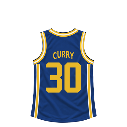 Golden State Warriors CURRY #30 jersey keychain artwork preview. Jersey keychain design. Attachment hardware is supplied with the finished acrylic keychain.