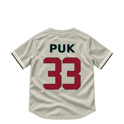 Arizona Diamondbacks jersey keychain — A.J. Puk #33. Exact saved player artwork preview.
