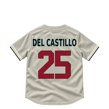 Arizona Diamondbacks jersey keychain — Adrian Del Castillo #25. Exact saved player artwork preview.