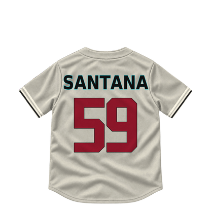 Arizona Diamondbacks jersey keychain — Dennis Santana #59. Exact saved player artwork preview.