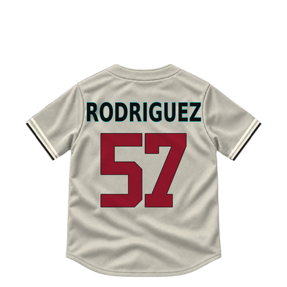 Arizona Diamondbacks jersey keychain — Eduardo Rodriguez #57. Exact saved player artwork preview.