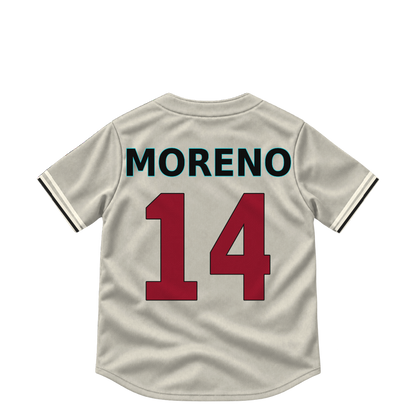 Arizona Diamondbacks jersey keychain — Gabriel Moreno #14. Exact saved player artwork preview.
