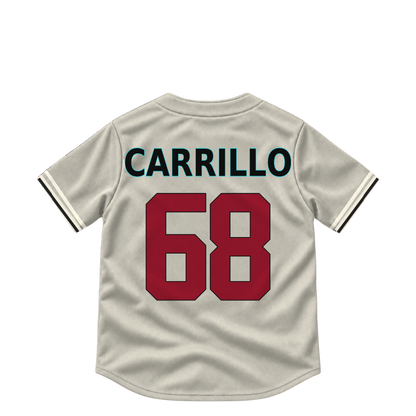 Arizona Diamondbacks jersey keychain — Gerardo Carrillo #68. Exact saved player artwork preview.