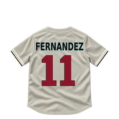 Arizona Diamondbacks jersey keychain — Jose Fernandez #11. Exact saved player artwork preview.