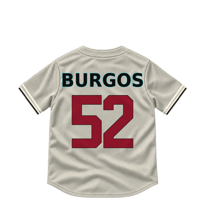Arizona Diamondbacks jersey keychain — Juan Burgos #52. Exact saved player artwork preview.