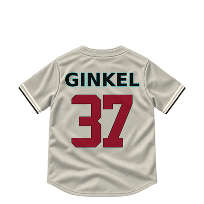 Arizona Diamondbacks jersey keychain — Kevin Ginkel #37. Exact saved player artwork preview.