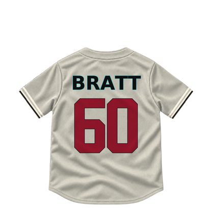 Arizona Diamondbacks jersey keychain — Mitch Bratt #60. Exact saved player artwork preview.
