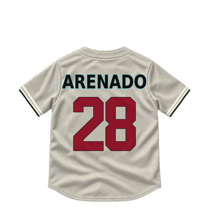 Arizona Diamondbacks jersey keychain — Nolan Arenado #28. Exact saved player artwork preview.