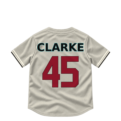 Arizona Diamondbacks jersey keychain — Taylor Clarke #45. Exact saved player artwork preview.