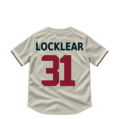 Arizona Diamondbacks jersey keychain — Tyler Locklear #31. Exact saved player artwork preview.