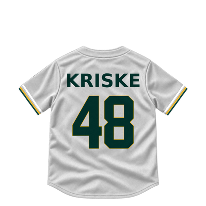 Athletics jersey keychain — Brooks Kriske #48. Exact saved player artwork preview.