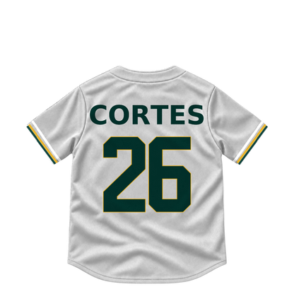 Athletics jersey keychain — Carlos Cortes #26. Exact saved player artwork preview.