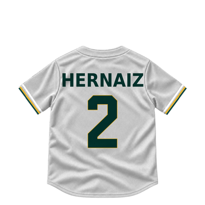 Athletics jersey keychain — Darell Hernaiz #2. Exact saved player artwork preview.