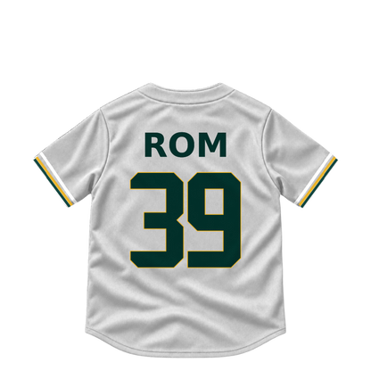 Athletics jersey keychain — Drew Rom #39. Exact saved player artwork preview.