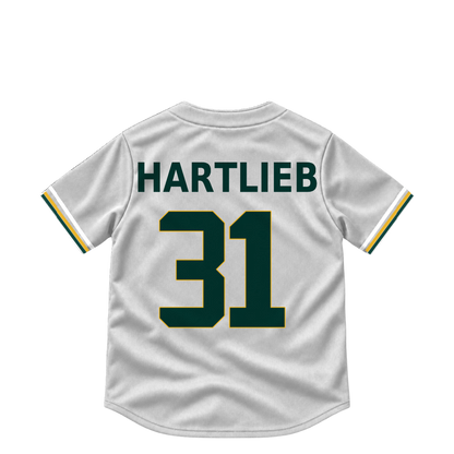 Athletics jersey keychain — Geoff Hartlieb #31. Exact saved player artwork preview.