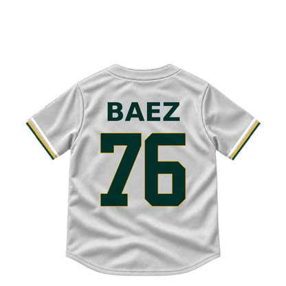Athletics jersey keychain — Henry Baez #76. Exact saved player artwork preview.