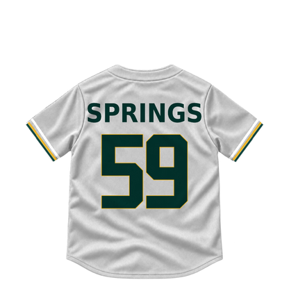 Athletics jersey keychain — Jeffrey Springs #59. Exact saved player artwork preview.