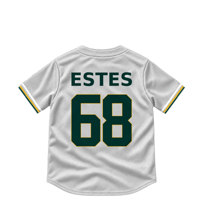 Athletics jersey keychain — Joey Estes #68. Exact saved player artwork preview.