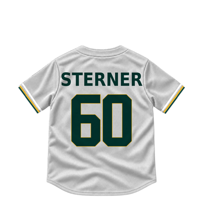 Athletics jersey keychain — Justin Sterner #60. Exact saved player artwork preview.