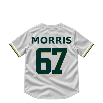Athletics jersey keychain — Kade Morris #67. Exact saved player artwork preview.
