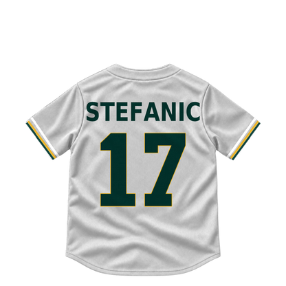 Athletics jersey keychain — Michael Stefanic #17. Exact saved player artwork preview.