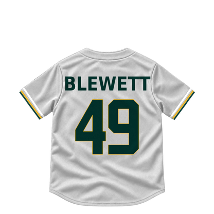 Athletics jersey keychain — Scott Blewett #49. Exact saved player artwork preview.