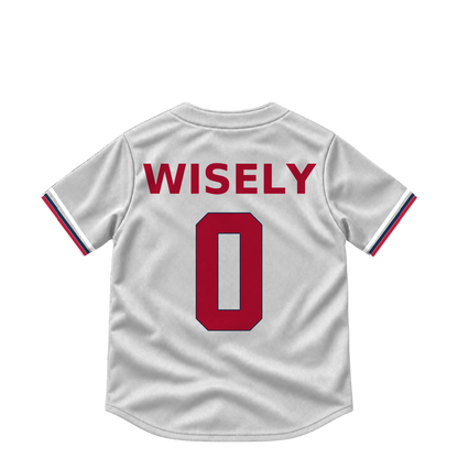 Atlanta Braves jersey keychain — Brett Wisely #0. Exact saved player artwork preview.