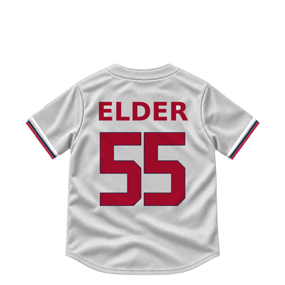 Atlanta Braves jersey keychain — Bryce Elder #55. Exact saved player artwork preview.