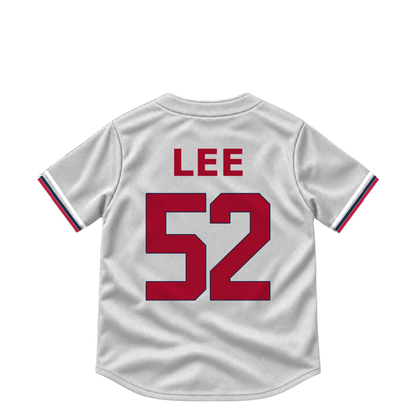 Atlanta Braves jersey keychain — Dylan Lee #52. Exact saved player artwork preview.