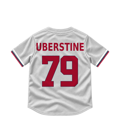 Atlanta Braves jersey keychain — Tyler Uberstine #79. Exact saved player artwork preview.
