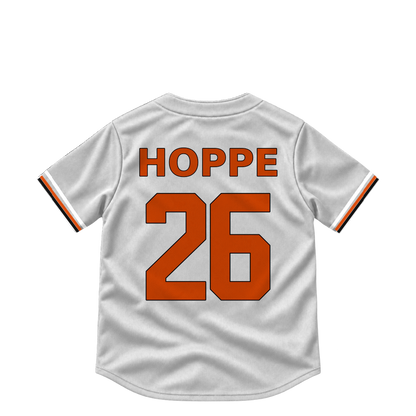 Baltimore Orioles jersey keychain — Alex Hoppe #26. Exact saved player artwork preview.