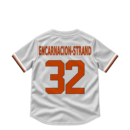 Baltimore Orioles jersey keychain — Christian Encarnacion-Strand #32. Exact saved player artwork preview.