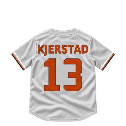 Baltimore Orioles jersey keychain — Heston Kjerstad #13. Exact saved player artwork preview.