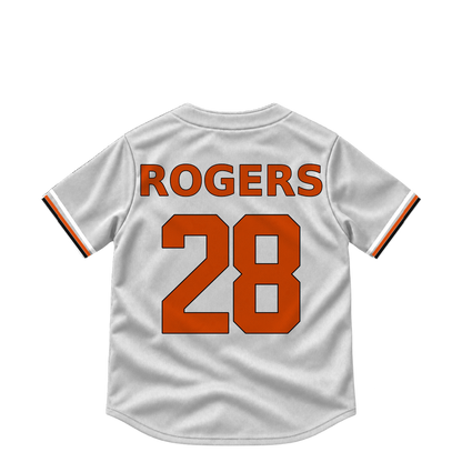 Baltimore Orioles jersey keychain — Trevor Rogers #28. Exact saved player artwork preview.