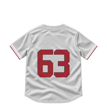 Boston Red Sox jersey keychain — Justin Slaten #63. Exact saved player artwork preview.
