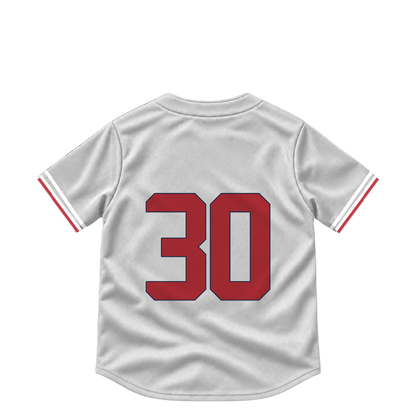 Boston Red Sox jersey keychain — Mickey Gasper #30. Exact saved player artwork preview.