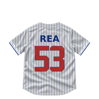 Chicago Cubs jersey keychain — Colin Rea #53. Exact saved player artwork preview.