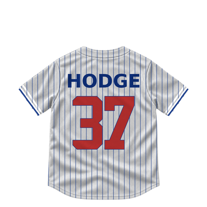 Chicago Cubs jersey keychain — Porter Hodge #37. Exact saved player artwork preview.
