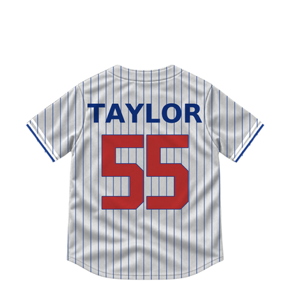 Chicago Cubs jersey keychain — Tyrone Taylor #55. Exact saved player artwork preview.