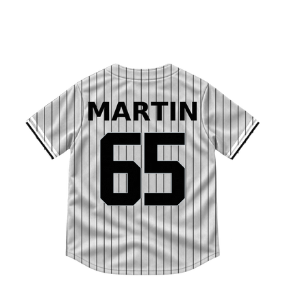 Chicago White Sox jersey keychain — Davis Martin #65. Exact saved player artwork preview.