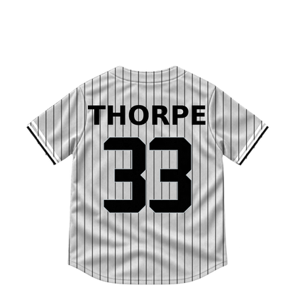 Chicago White Sox jersey keychain — Drew Thorpe #33. Exact saved player artwork preview.