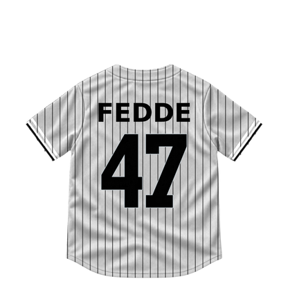 Chicago White Sox jersey keychain — Erick Fedde #47. Exact saved player artwork preview.