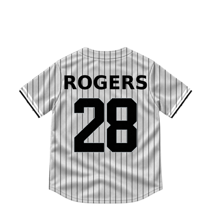 Chicago White Sox jersey keychain — Jake Rogers #28. Exact saved player artwork preview.