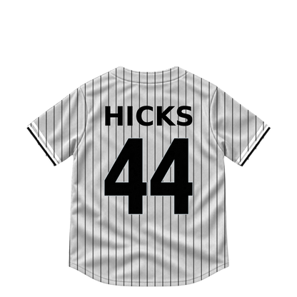 Chicago White Sox jersey keychain — Jordan Hicks #44. Exact saved player artwork preview.