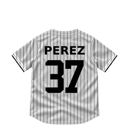 Chicago White Sox jersey keychain — Junior Perez #37. Exact saved player artwork preview.