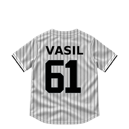 Chicago White Sox jersey keychain — Mike Vasil #61. Exact saved player artwork preview.