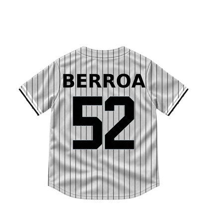Chicago White Sox jersey keychain — Prelander Berroa #52. Exact saved player artwork preview.
